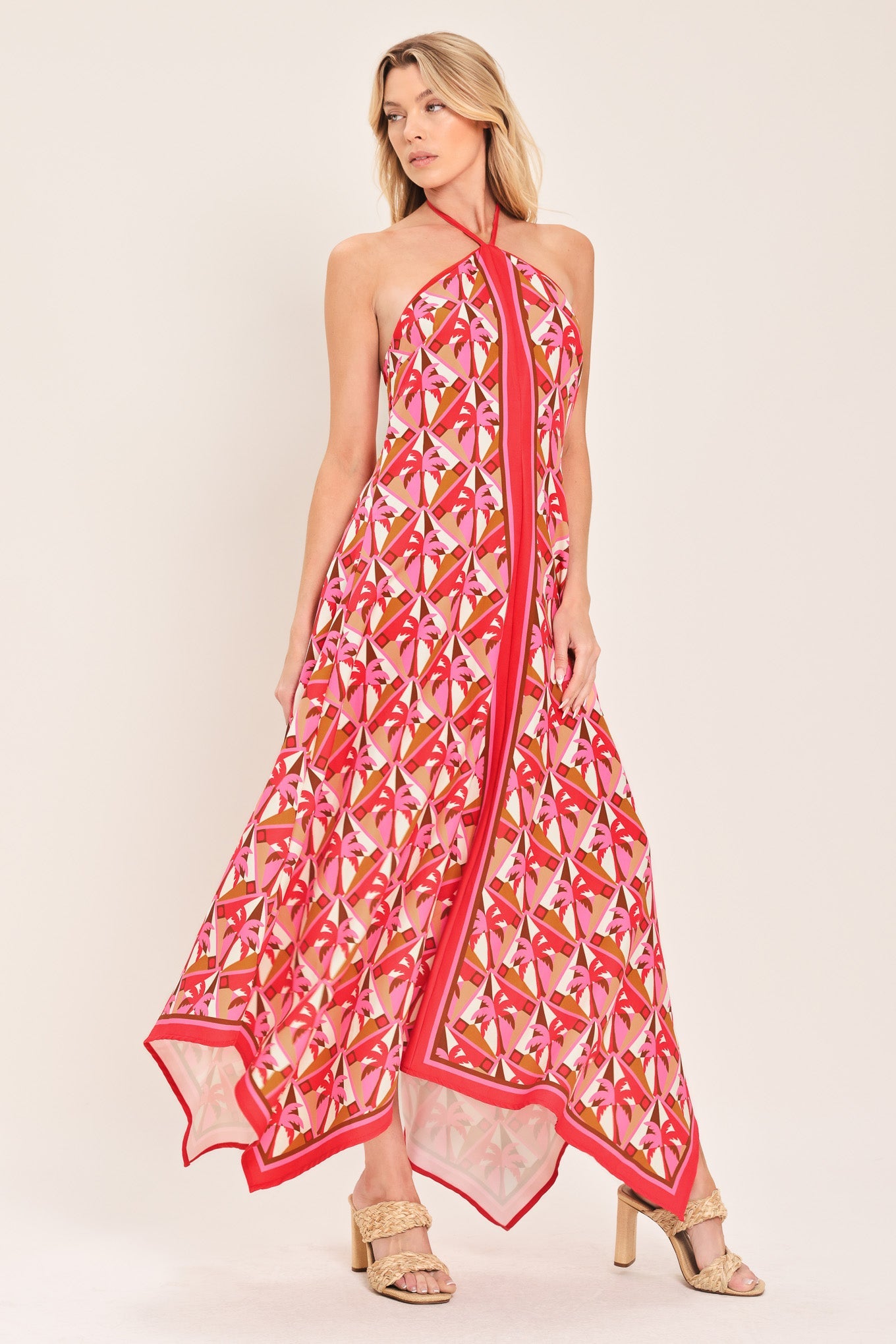 Tropical Temptation Halter Woven Midi Dress view 12 - Tropical Temptation Dress Code
