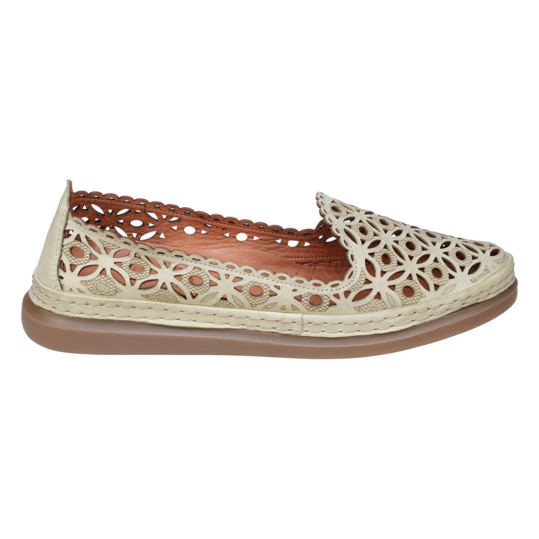 Tumi Mint Perforated Leather Flats Mint view 2 (shoe) - leather flats, perforated leather flats - shop at us.meeeshop