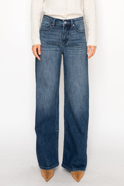 Tummy Control High Rise A-wide Jeans in 11 (29) view 5 - High-Waisted - Tummy Control Jeans For Women (bottom)