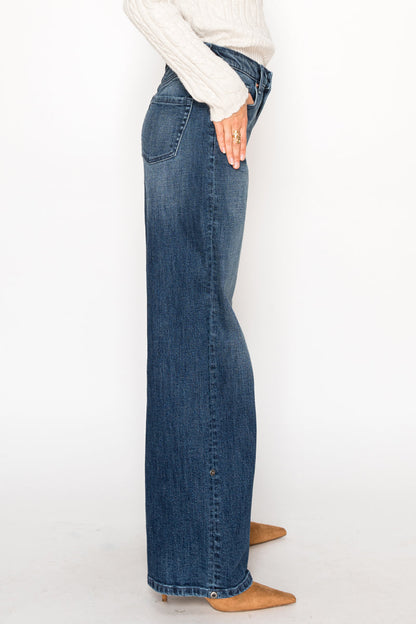 Tummy Control High Rise A-wide Jeans in 13 (30) view 6 - High-Waisted - Tummy Control Jeans For Women (bottom)