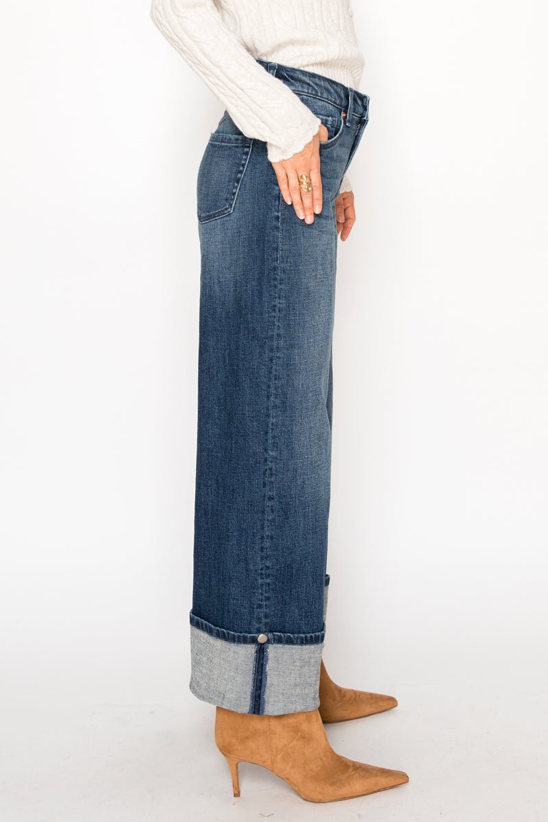 Tummy Control High Rise A-wide Jeans in 7 (27) view 3 - High-Waisted - Tummy Control Jeans For Women (bottom)