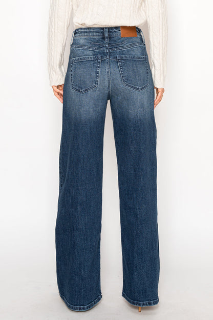 Tummy Control High Rise A-wide Jeans view 7 - High-Waisted - Tummy Control Jeans For Women (bottom)
