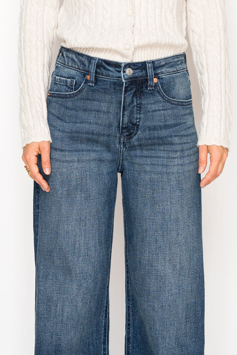 Tummy Control High Rise A-wide Jeans view 8 - High-Waisted - Tummy Control Jeans For Women (bottom)