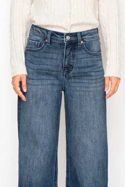 Tummy Control High Rise A-wide Jeans view 8 - High-Waisted - Tummy Control Jeans For Women (bottom)