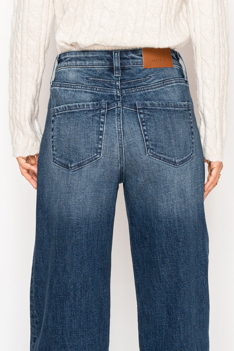 Tummy Control High Rise A-wide Jeans view 9 - High-Waisted - Tummy Control Jeans For Women (bottom)