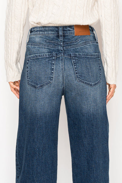 Tummy Control High Rise A-wide Jeans view 9 - High-Waisted - Tummy Control Jeans For Women (bottom)