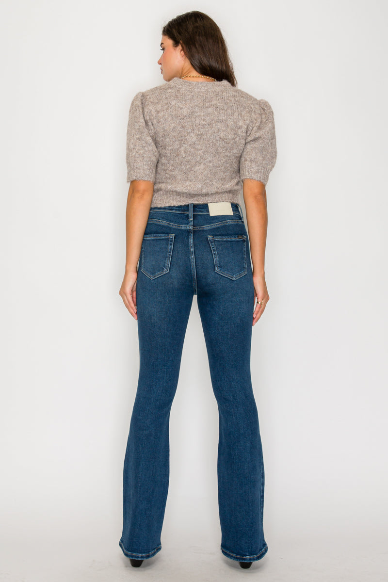 Tummy Control High Rise Bootcut Jeans in 5 (26) view 3 - High-Waisted - Tummy Control Jeans For Women (bottom)