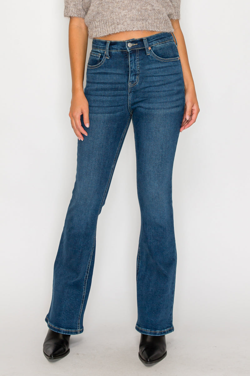 Tummy Control High Rise Bootcut Jeans in 7 (27) view 4 - High-Waisted - Tummy Control Jeans For Women (bottom)