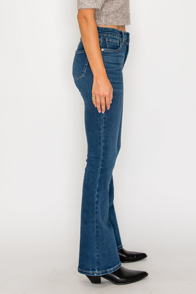 Tummy Control High Rise Bootcut Jeans in 9 (28) view 5 - High-Waisted - Tummy Control Jeans For Women (bottom)