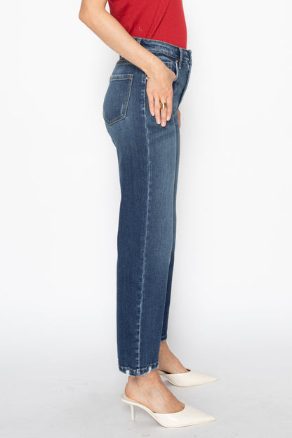 Tummy Control High Rise Straight Jean in 5 (26) view 3 - High-Waisted - Tummy Control Jeans (bottom)