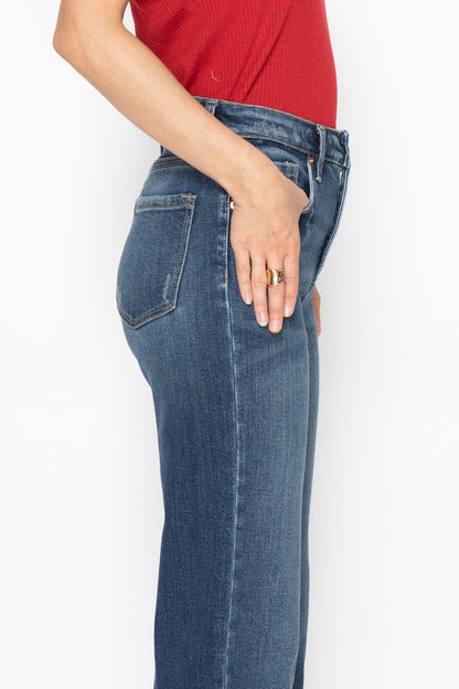 Tummy Control High Rise Straight Jean view 9 - High-Waisted - Tummy Control Jeans (bottom)