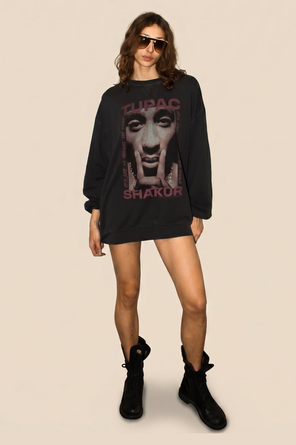 Tupac Me Against the World Pullover S view 2 (layer) - world pullover, against world pullover - shop at us.meeeshop