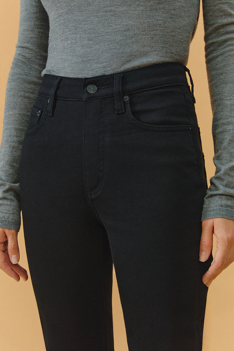 Two Shots High Rise Straight Crop Jeans Hj013 in Bad Romance view 8 - High-Waisted - Hj013 Jeans (bottom)