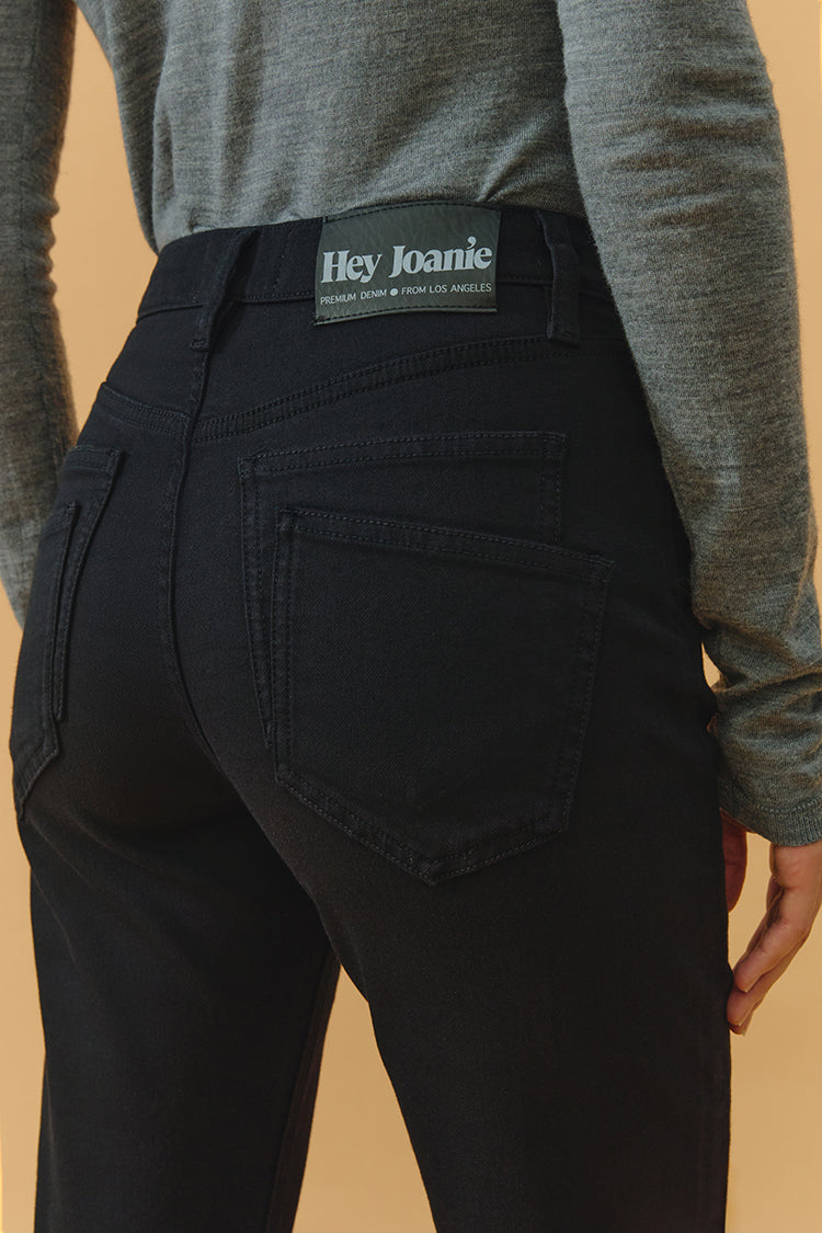 Two Shots High Rise Straight Crop Jeans Hj013 in Bad Romance view 9 - High-Waisted - Hj013 Jeans (bottom)