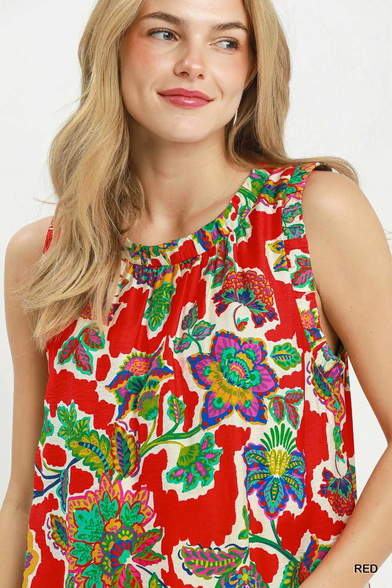 Umgee Abstract Print Sleeveless Shift Dress view 5 (dress) - umgee abstract print dress, umgee abstract - shop at us.meeeshop