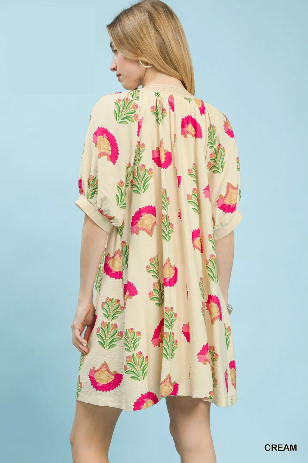 umgee abstract print Umgee Abstract Print Mini Dress view 3 (dress) - shop at us.meeeshop