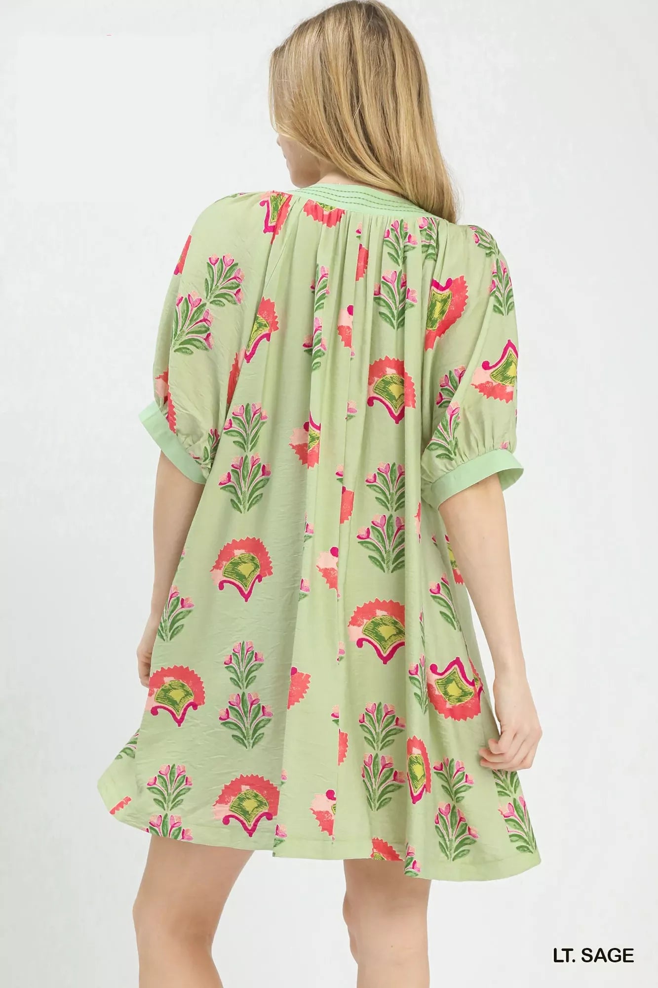 umgee abstract print Umgee Abstract Print Mini Dress view 3 (dress) - shop at us.meeeshop
