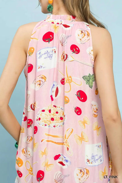 umgee abstract print Umgee Abstract Print Tiered Halter Midi Dress view 5 (dress) - shop at us.meeeshop