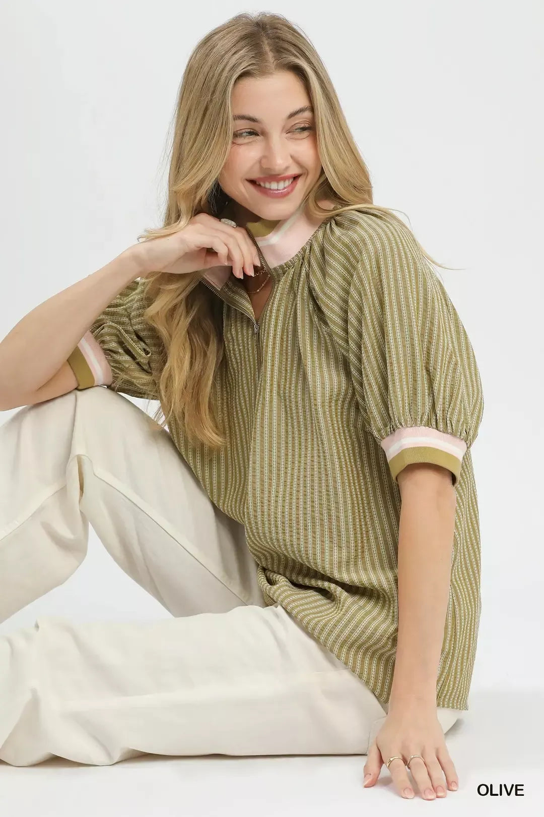umgee botanical print Umgee Botanical Print Blouse view 4 (top) - shop at us.meeeshop