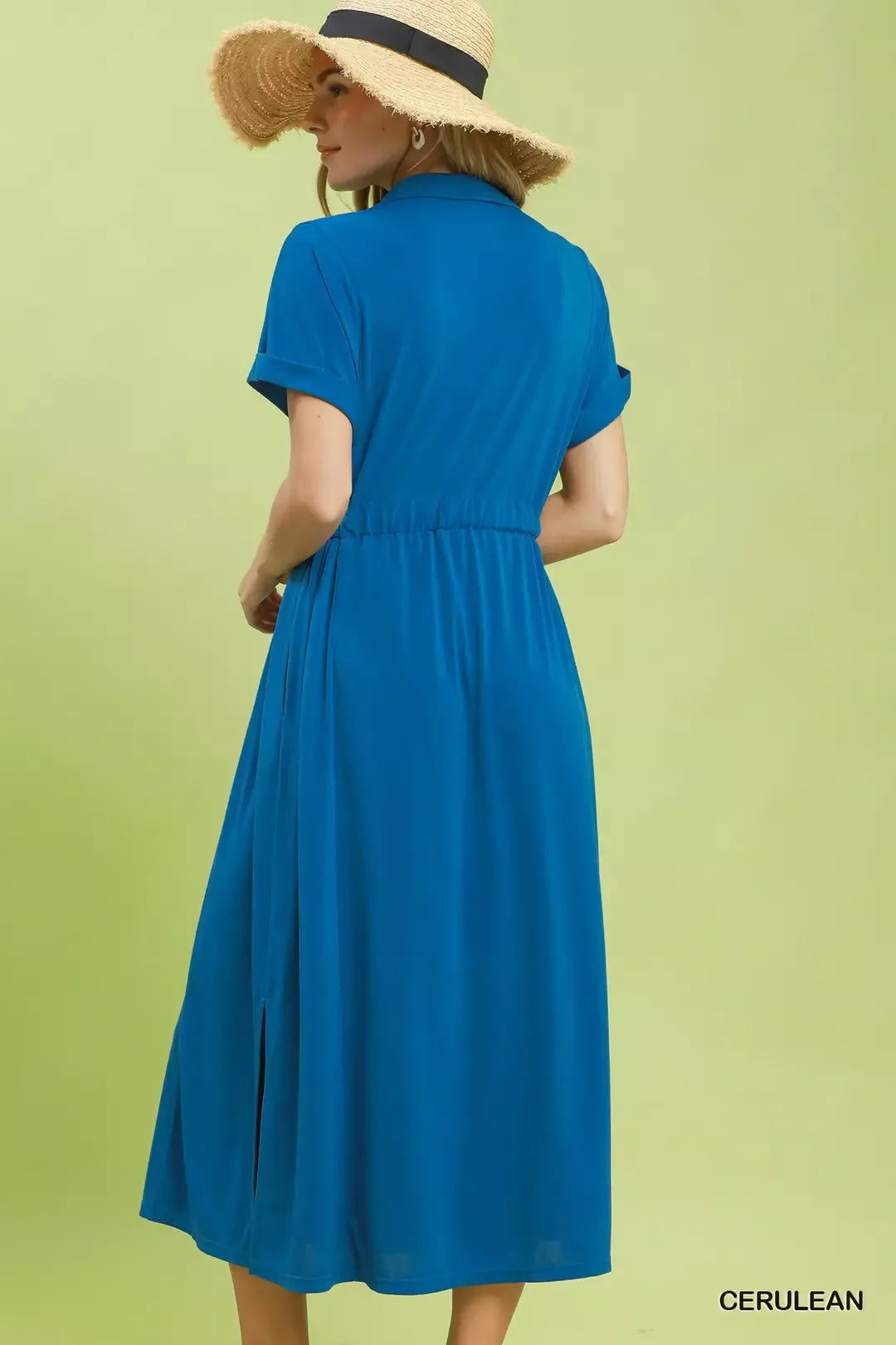 umgee collared belted Umgee Collared Belted Midi Dress view 5 (dress) - shop at us.meeeshop