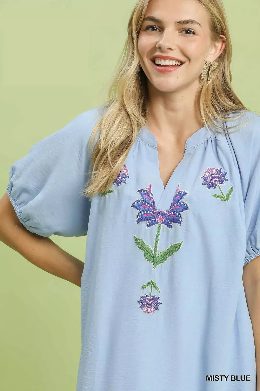 umgee embroidered floral Umgee Embroidered Floral Babydoll Dress view 4 (dress) - shop at us.meeeshop