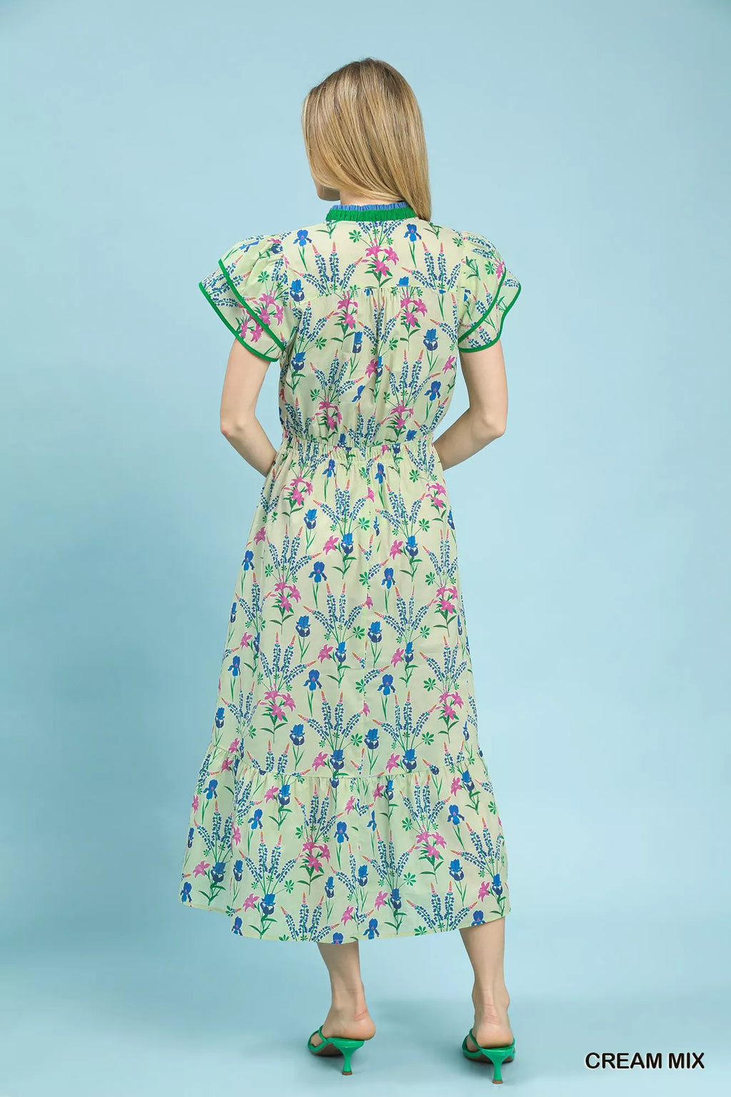 Umgee Mix Floral Midi Dress view 4 (dress) - umgee maxi dress, umgee maxi dress plus size, umgee maxi d - shop at us.meeeshop
