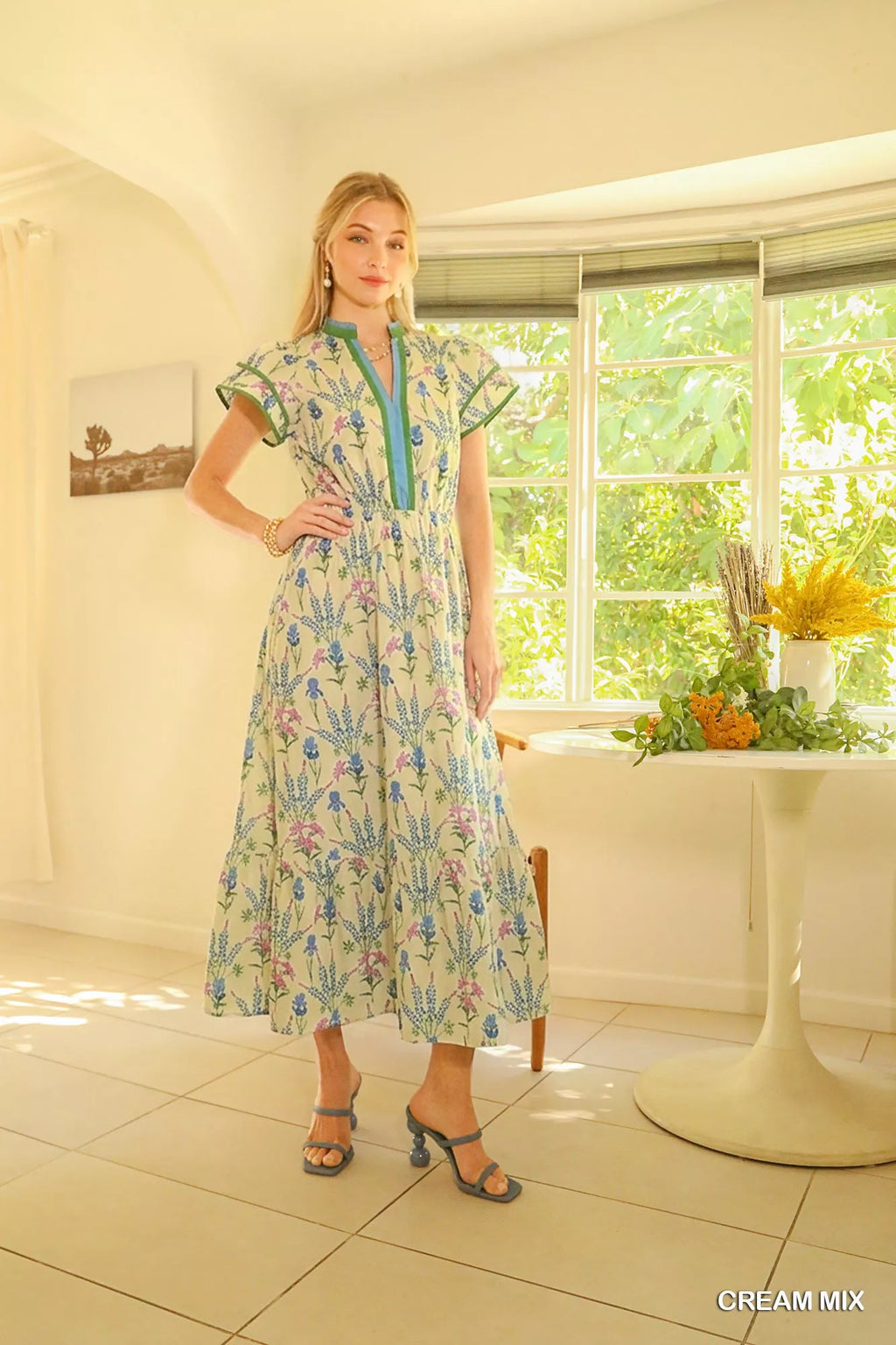 Umgee Mix Floral Midi Dress view 6 (dress) - umgee maxi dress, umgee maxi dress plus size, umgee maxi d - shop at us.meeeshop