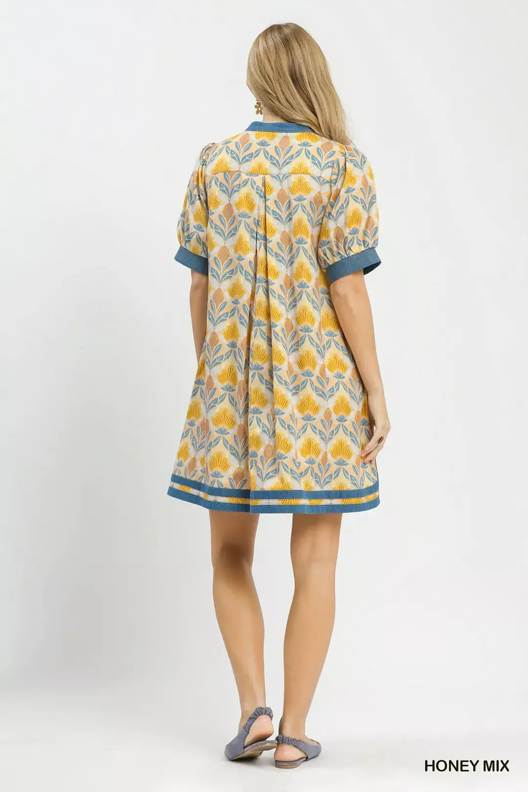 umgee mix tile Umgee Mix Tile Print Mini Dress view 5 (dress) - shop at us.meeeshop