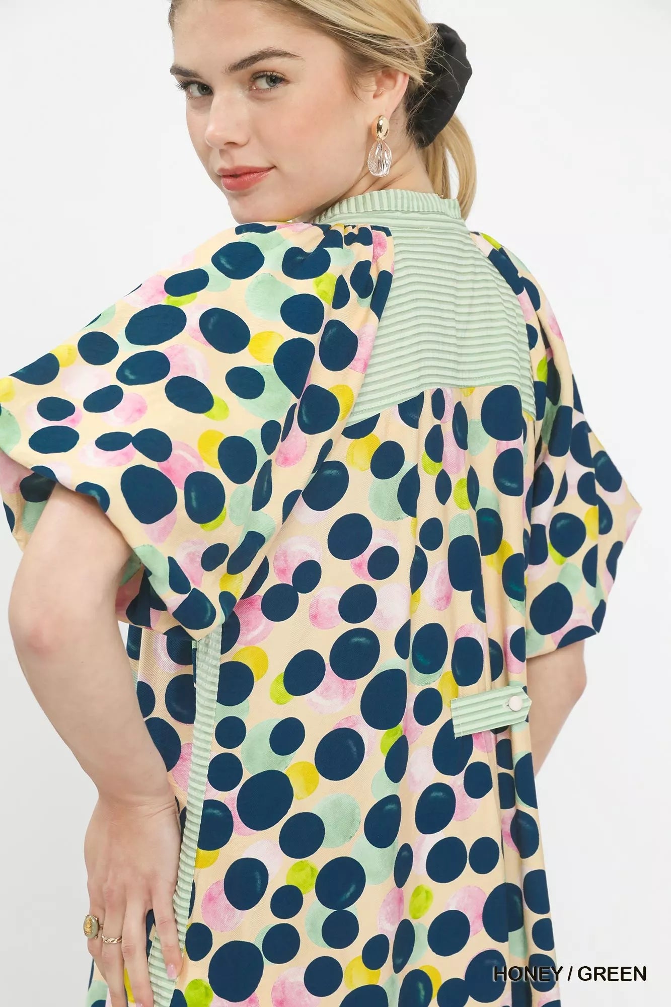 Umgee Polka Dot Print Tunic Dress view 6 (dress) - pol dress, pol tunic dress, pol umgee polka dress - shop at us.meeeshop
