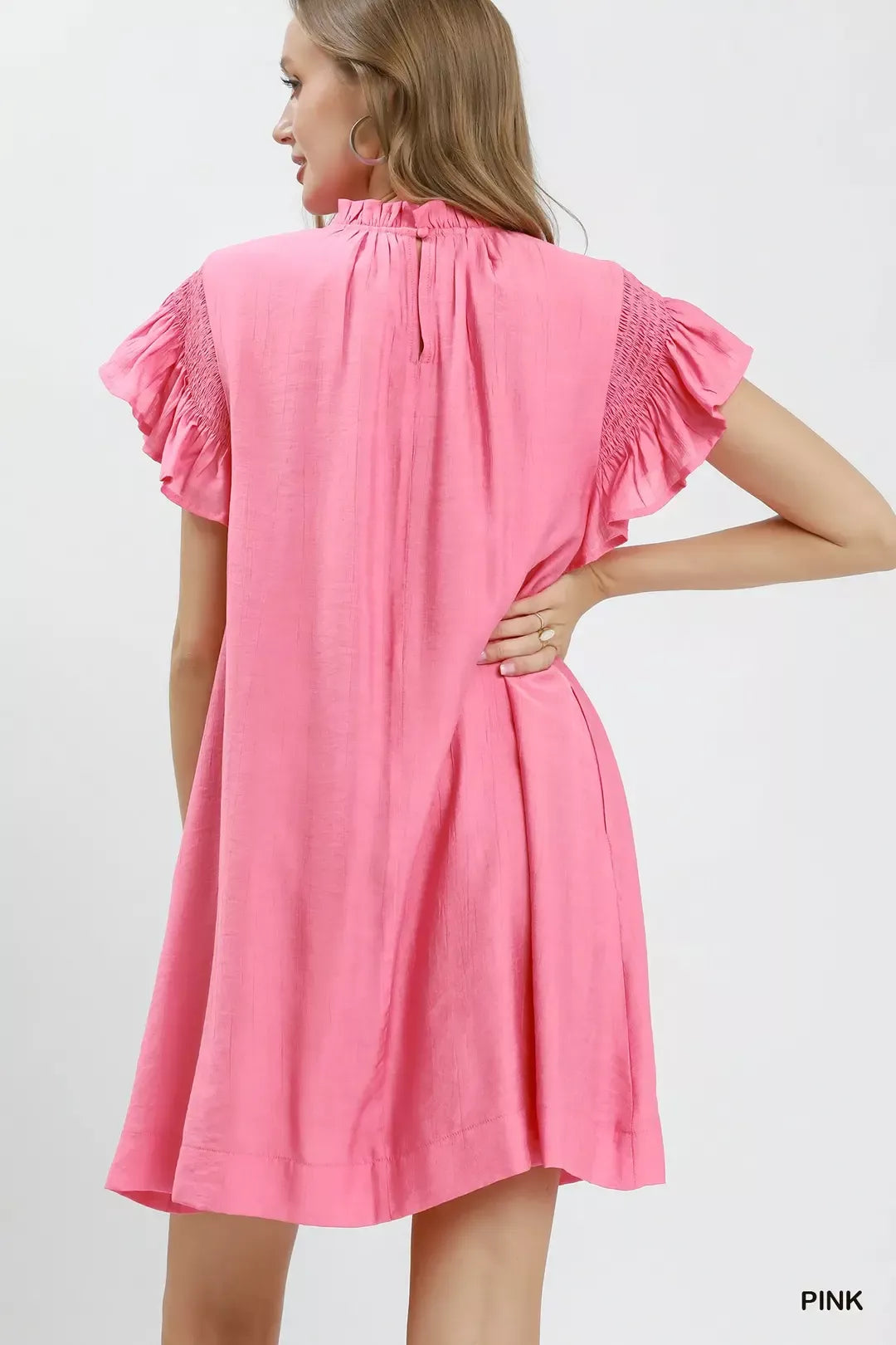 umgee ruffle flutter Umgee Ruffle Flutter Sleeve Dress view 3 (dress) - shop at us.meeeshop
