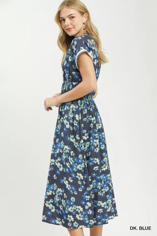 umgee ruffle sleeve Umgee Ruffle Sleeve Henley Shift Dress view 2 (dress) - shop at us.meeeshop