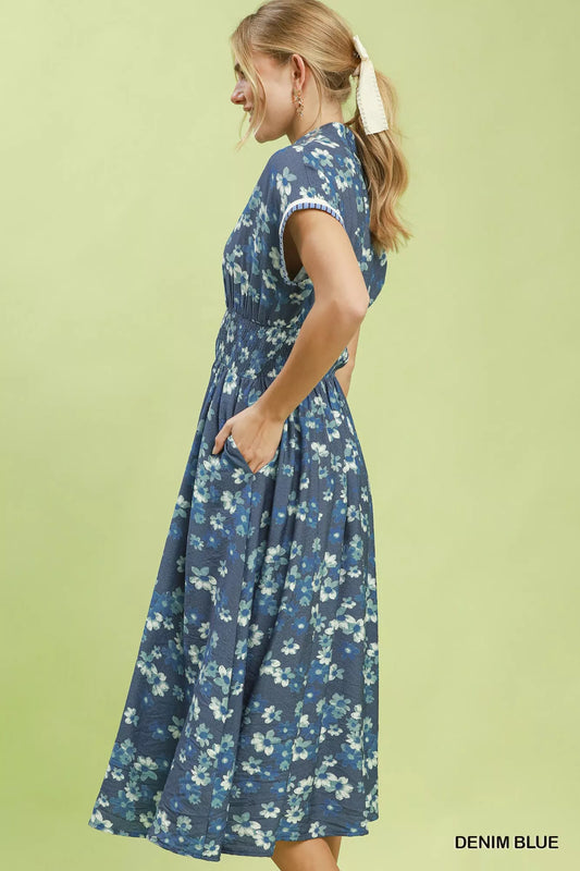 umgee ruffle sleeve Umgee Ruffle Sleeve Henley Shift Dress view 2 (dress) - shop at us.meeeshop