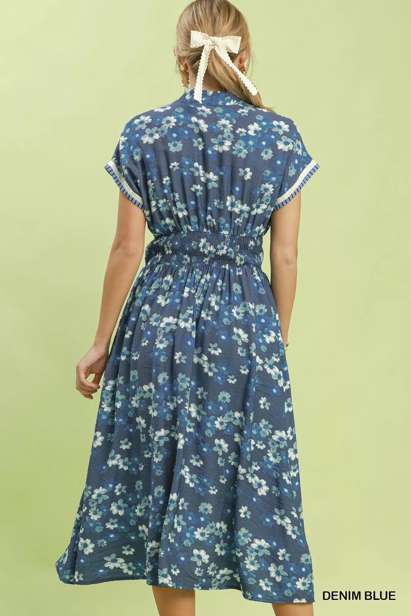 umgee ruffle sleeve Umgee Ruffle Sleeve Henley Shift Dress view 3 (dress) - shop at us.meeeshop