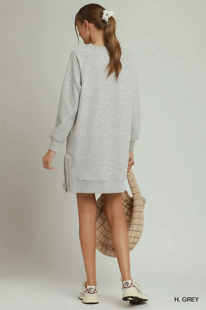 umgee side crochet Umgee Side Crochet Zipper Detailed Dress view 3 (dress) - shop at us.meeeshop