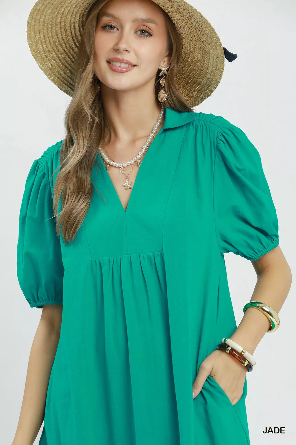 Umgee Solid Tiered Midi Dress view 4 (dress) - umgee solid dresses, umgee solid dotted tiered midi dres - shop at us.meeeshop