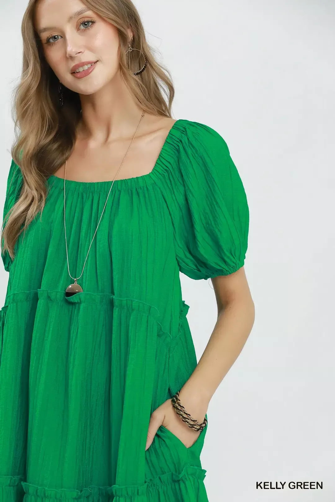umgee textured tiered Umgee Textured Tiered Midi Dress view 5 (dress) - shop at us.meeeshop