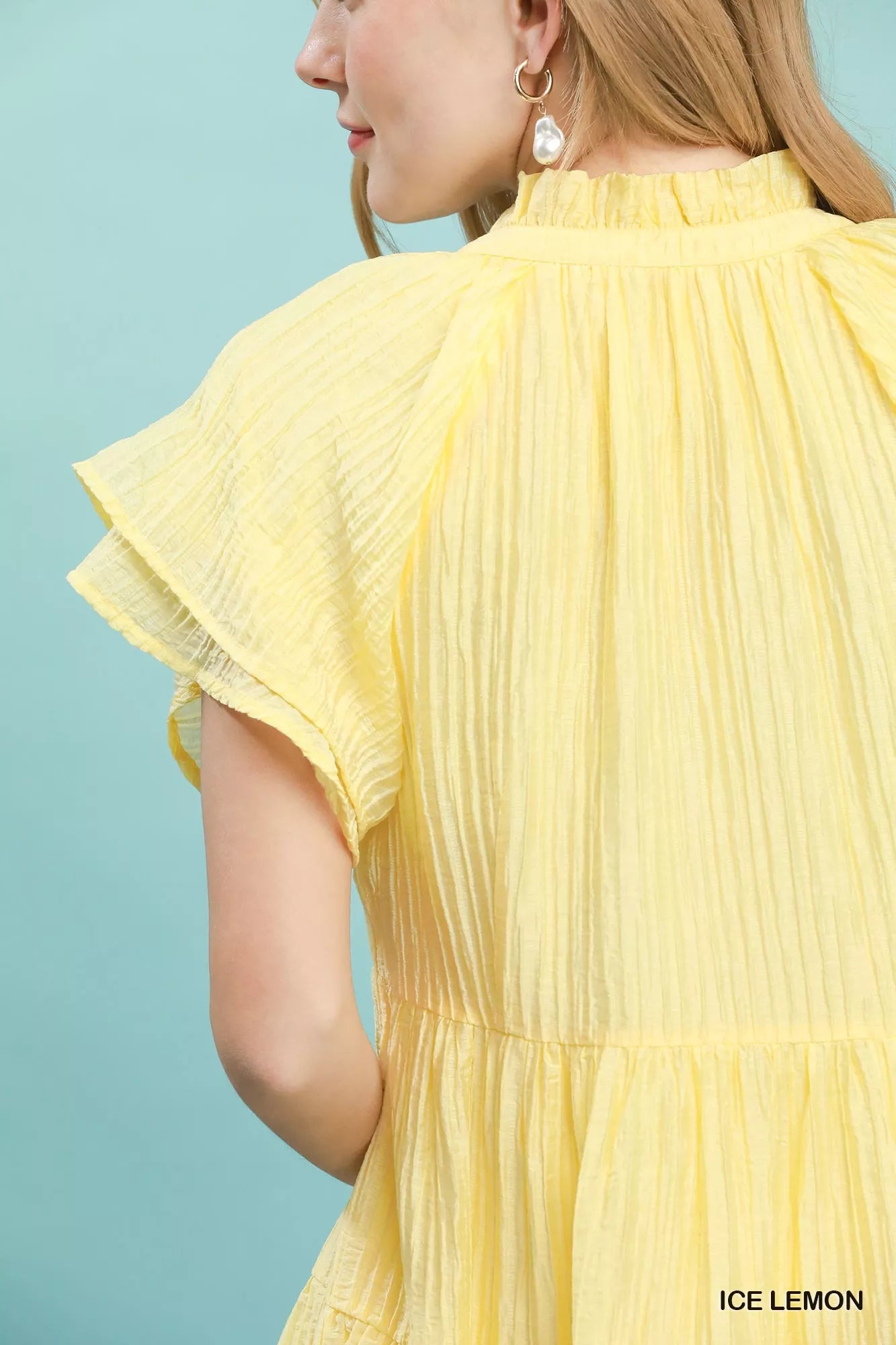 Umgee Tiered Ruffle Sleeve Textured Mini Dress view 5 (dress) - umgee tiered midi dress, umgee tiered m - shop at us.meeeshop