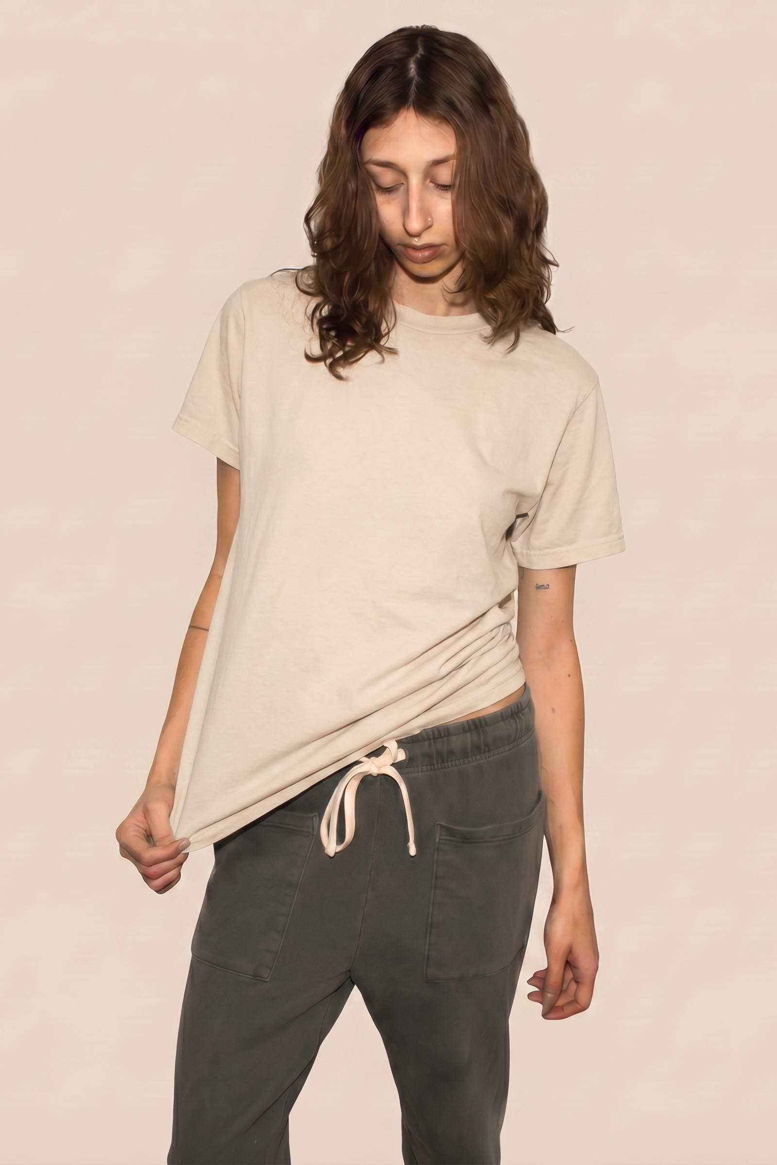 Unisex Comfort Tee - Bone M view 3 (top) - tee bone, comfort tee bone - shop at us.meeeshop