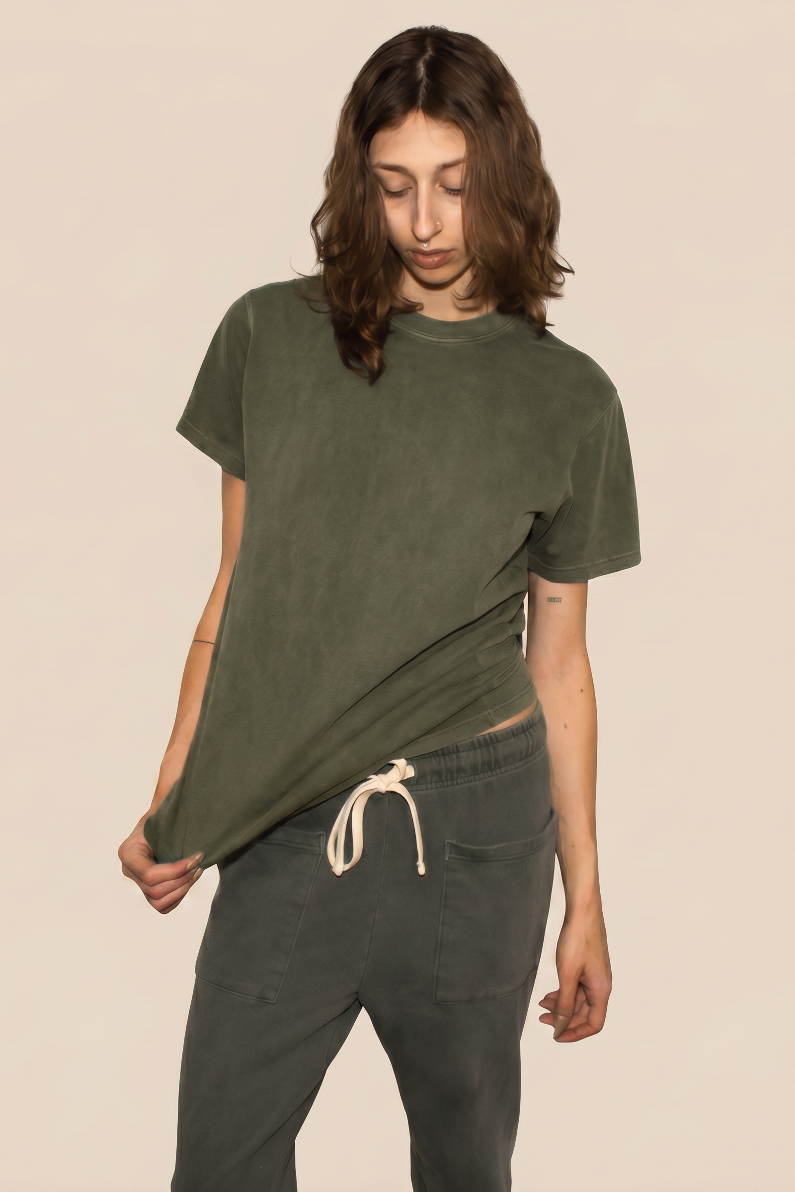 Unisex Comfort Tee - Olive M view 3 (top) - tee olive, comfort tee olive - shop at us.meeeshop