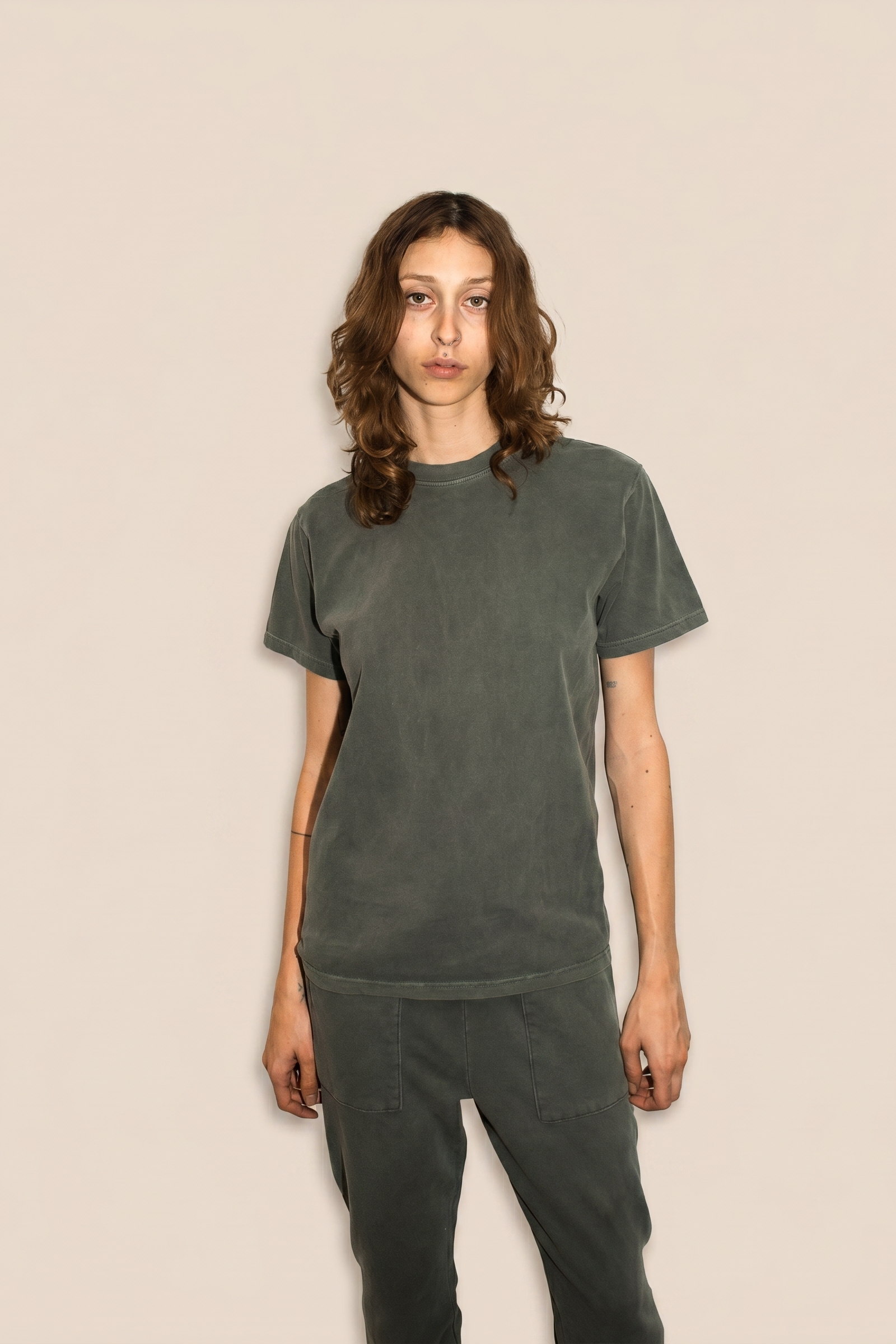 Unisex Comfort Tee - Olive M view 3 (top) - unisex sweatshirt comfort colors 1566, comfort 100 unisex,  - shop at us.meeeshop