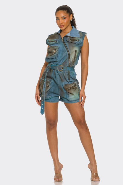 Urban Edge Zipper Utility Romper view 4 - Urban Edge Ropa (one-piece)