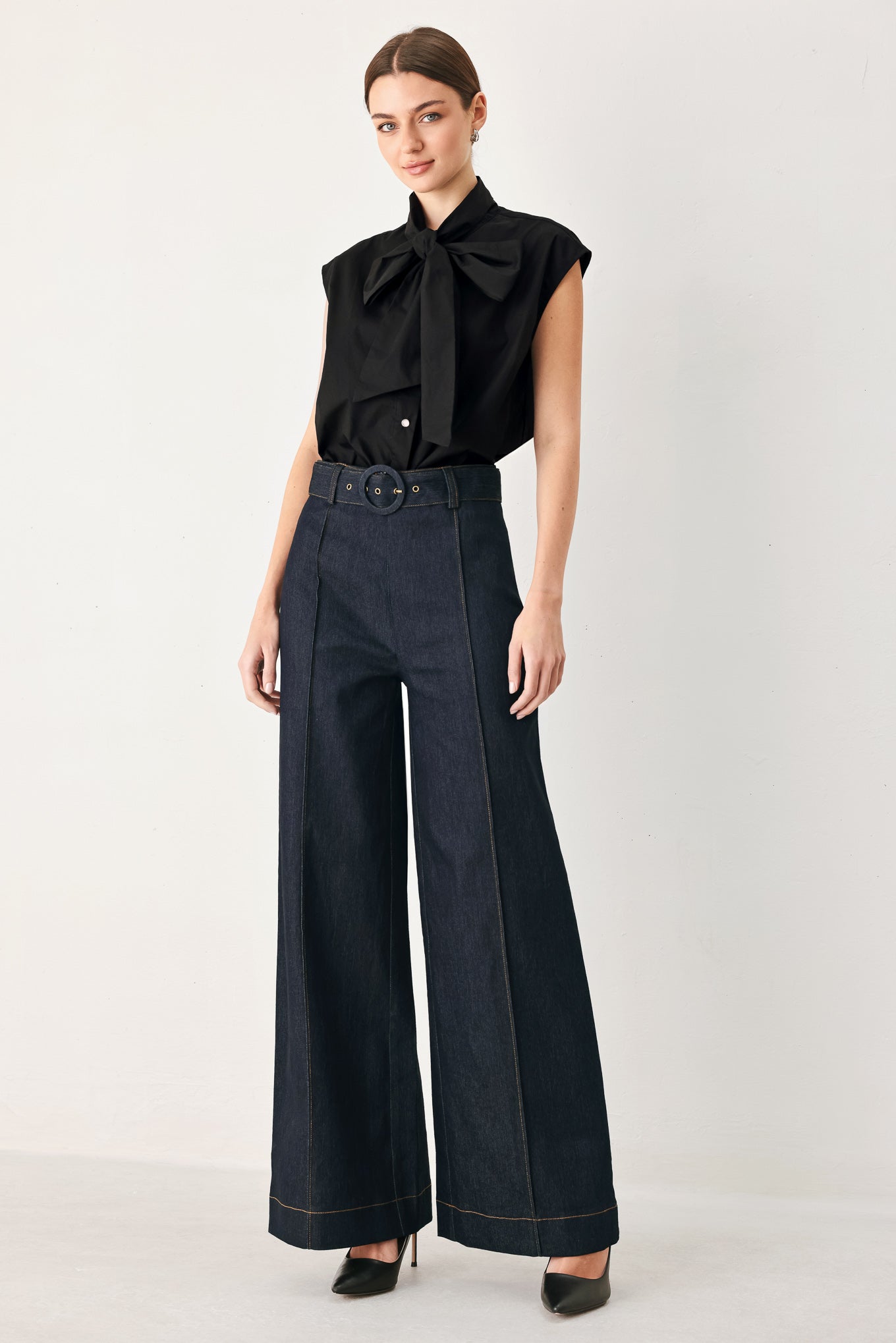Urban Stitch Denim Pants DARK DENIM view 2 (bottom) - urban stitch trousers, urban stitch trousers sale - shop at us.meeeshop