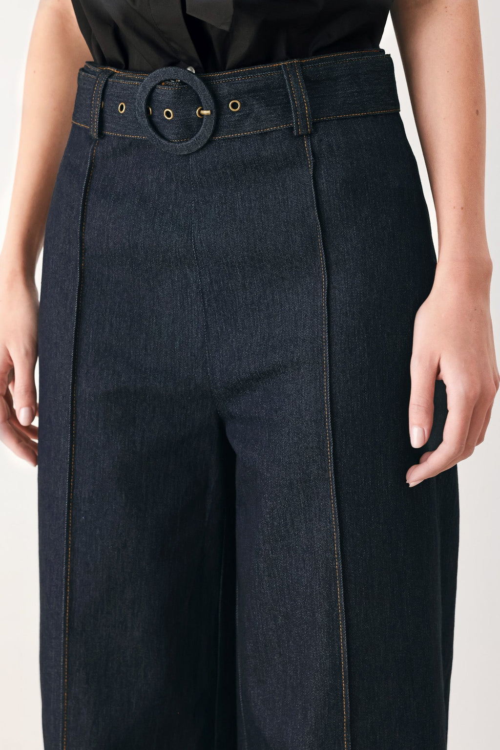 Urban Stitch Denim Pants DARK DENIM view 3 (bottom) - urban stitch trousers, urban stitch trousers sale - shop at us.meeeshop