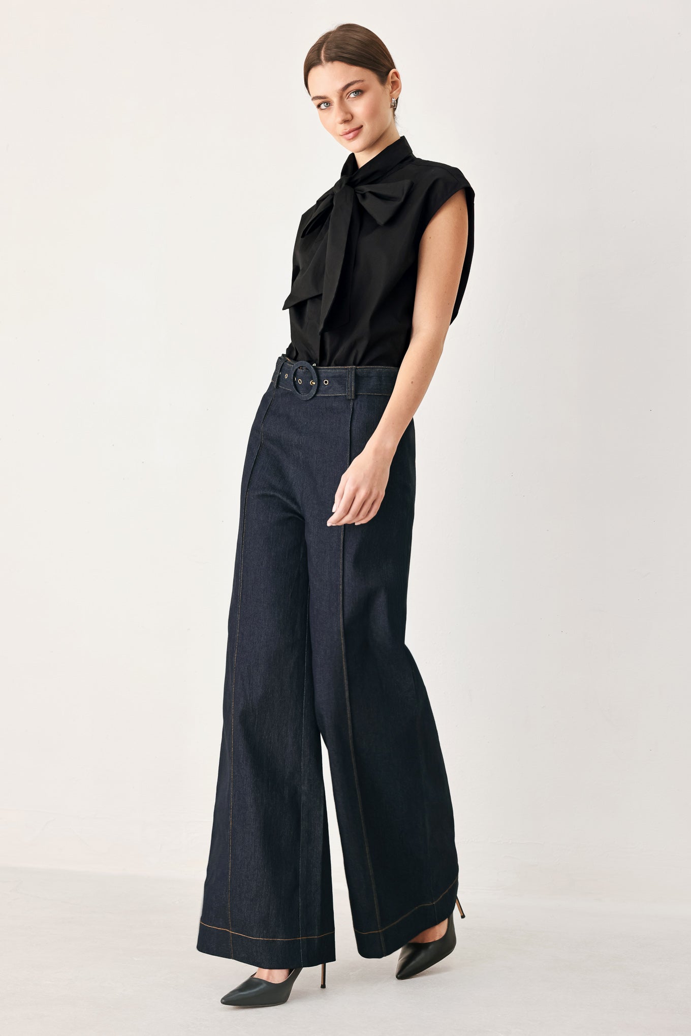 Urban Stitch Denim Pants DARK DENIM view 4 (bottom) - urban stitch trousers, urban stitch trousers sale - shop at us.meeeshop