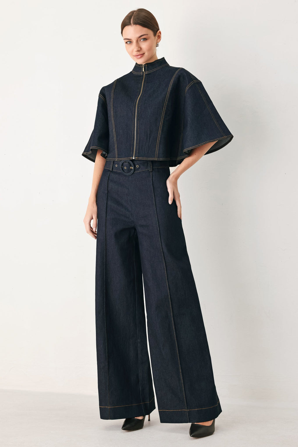 Urban Stitch Denim Pants DARK DENIM view 6 (bottom) - urban stitch trousers, urban stitch trousers sale - shop at us.meeeshop