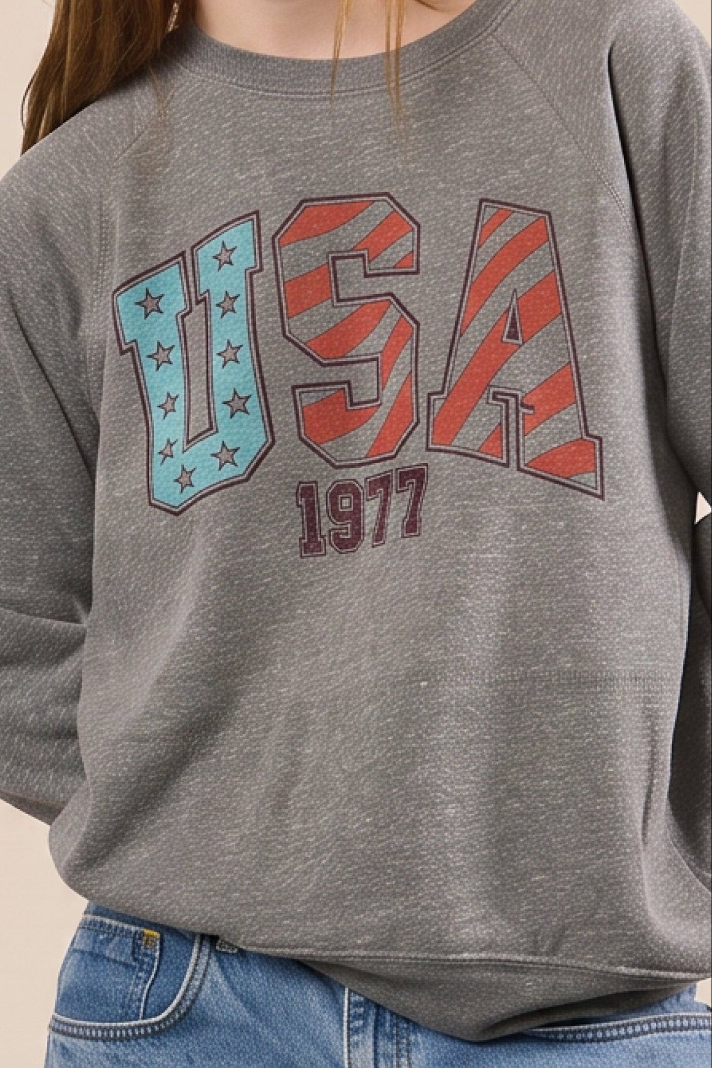 USA Stars & Stripes Pullover in S view 2 (top)