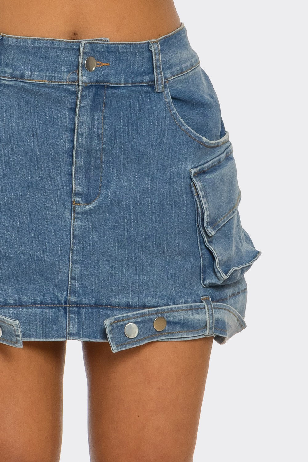 Utility Denim Maxi Skirt view 10 - Utility Jean Skirt (dress)