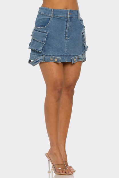 Utility Denim Maxi Skirt view 9 - Utility Jean Skirt (dress)