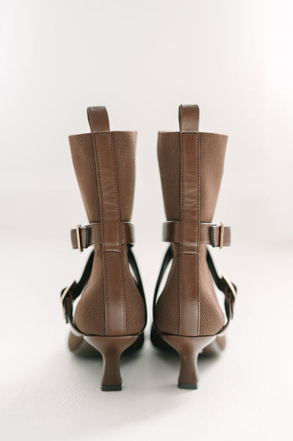 Vaila Shoes Alma Booties Brown in 11 view 3 - Alma Boots Brown