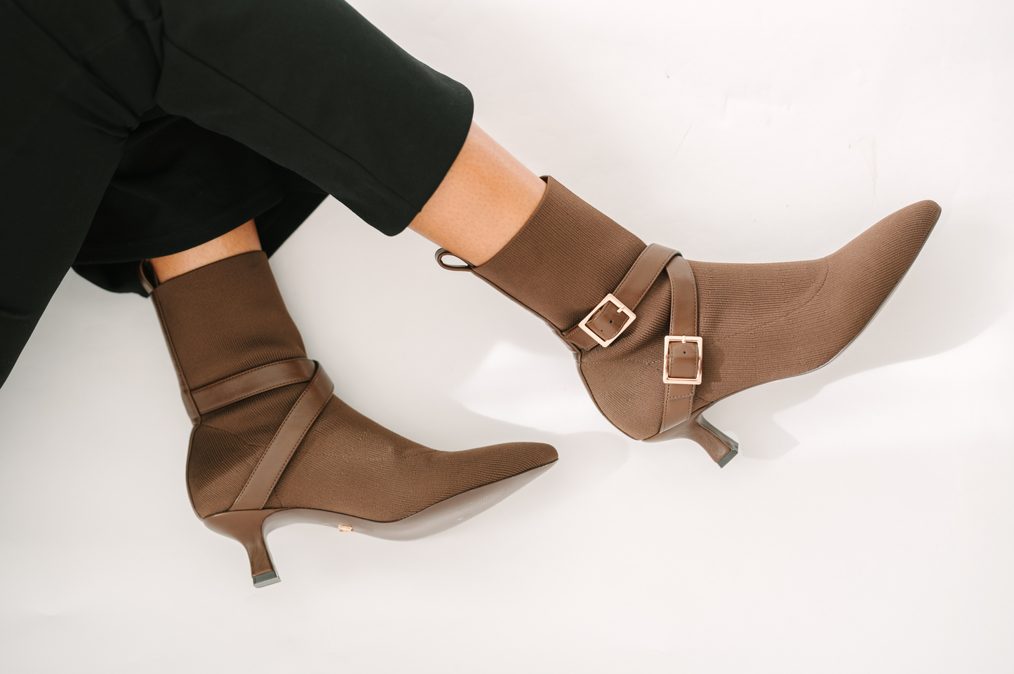 Vaila Shoes Alma Booties Brown in 13 view 5 - Alma Boots Brown